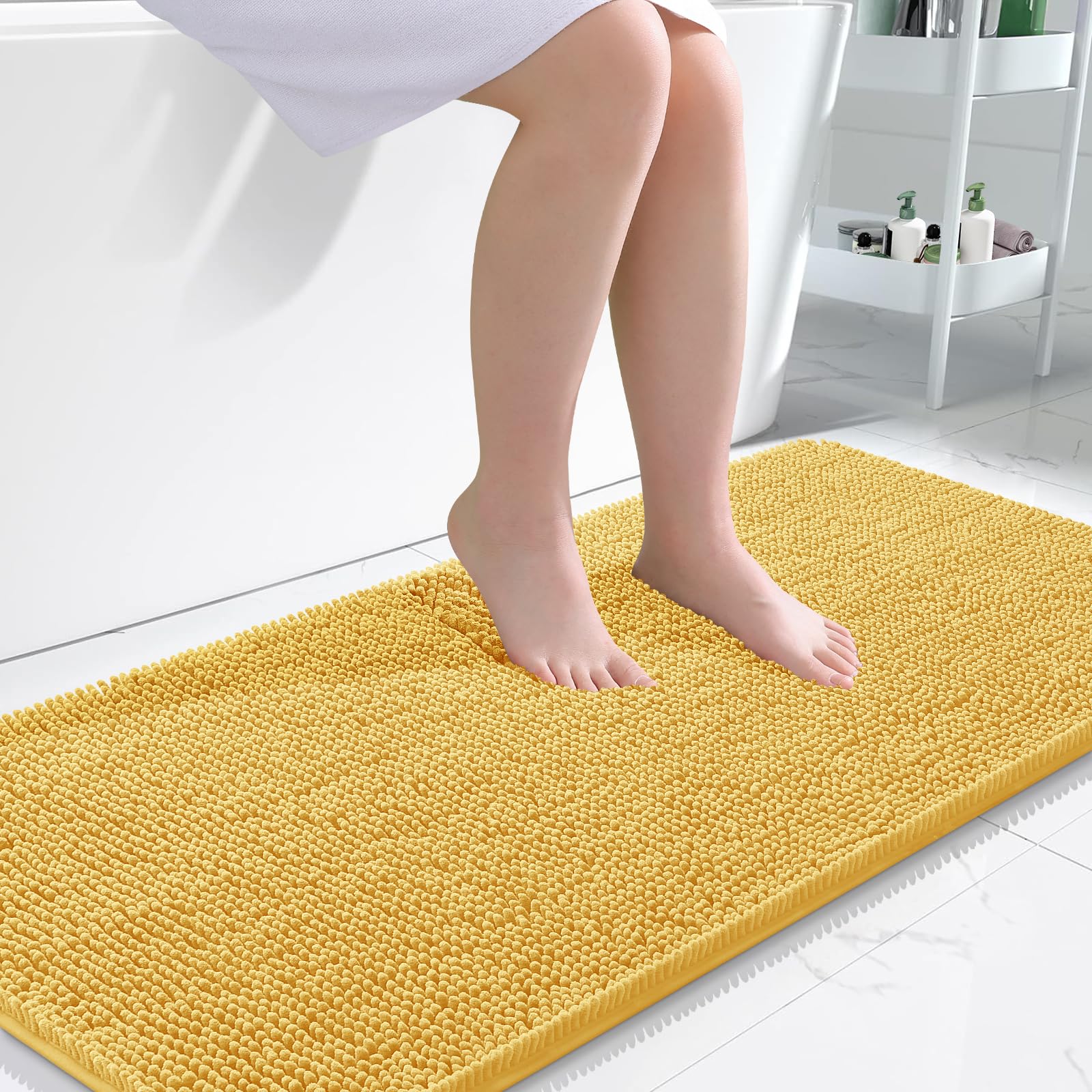 Bathroom Rugs, Extra Soft Absorbent Chenille Bath Rugs, Home Decor Accessories.