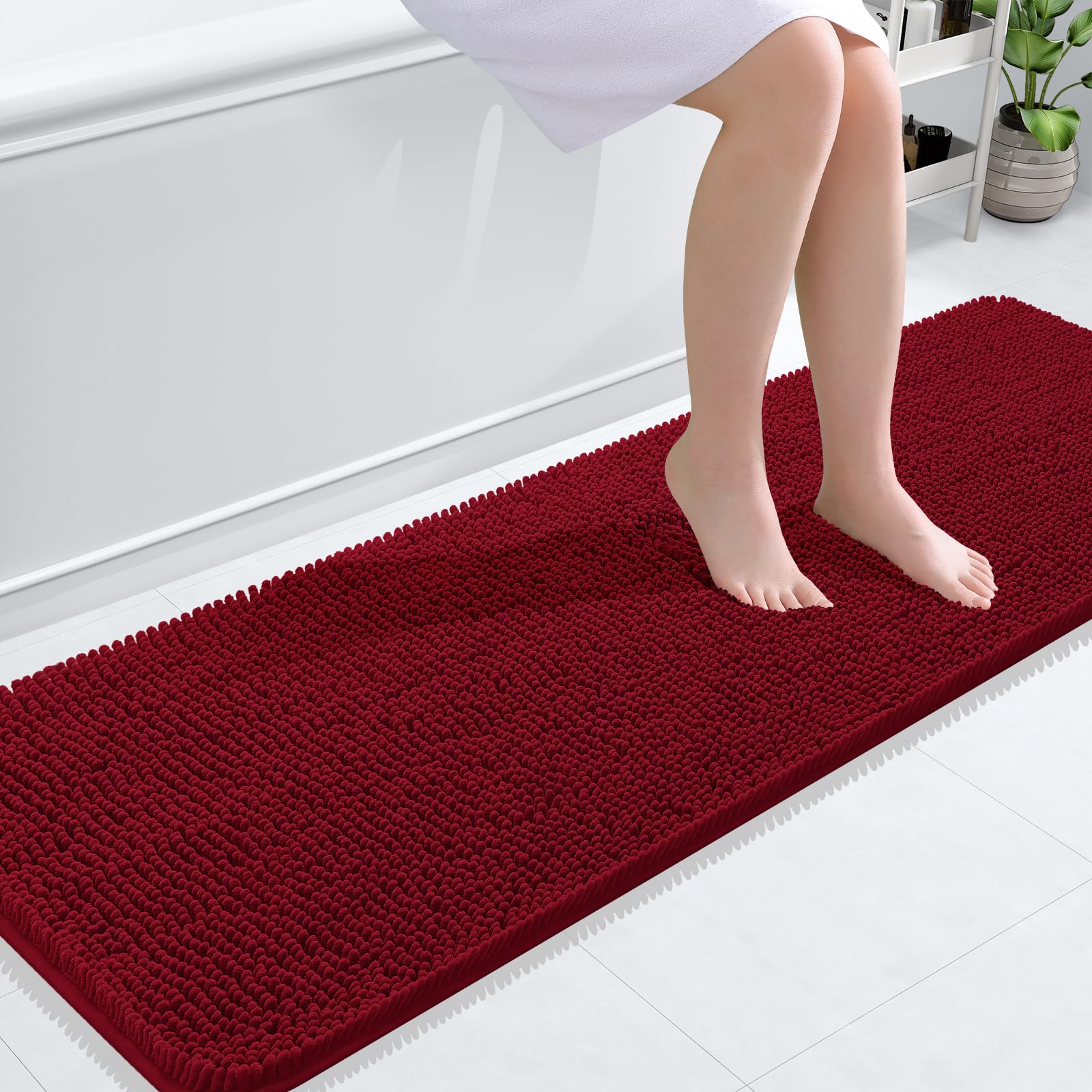 Bathroom Rugs, Extra Soft Absorbent Chenille Bath Rugs, Home Decor Accessories.