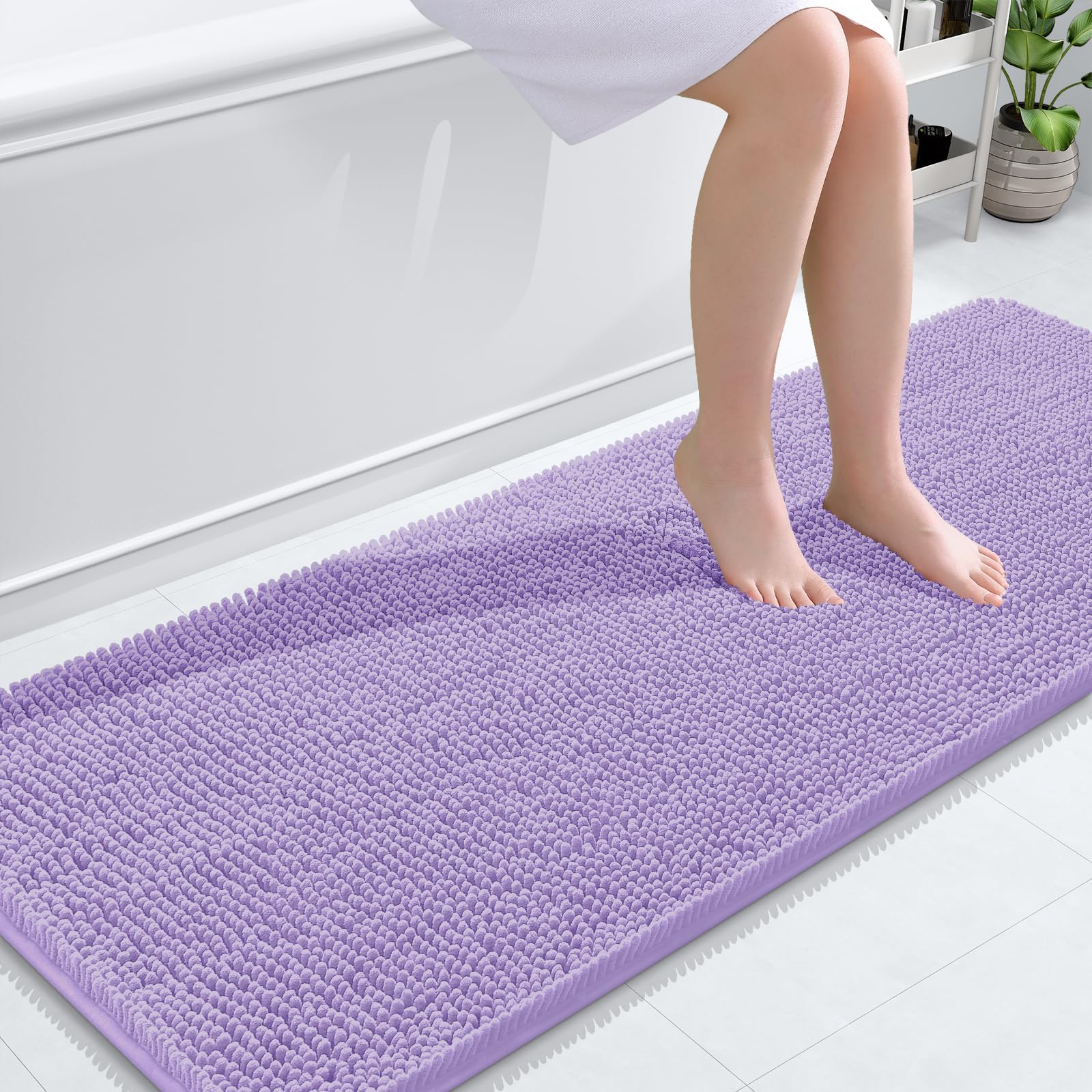 Bathroom Rugs, Extra Soft Absorbent Chenille Bath Rugs, Home Decor Accessories.