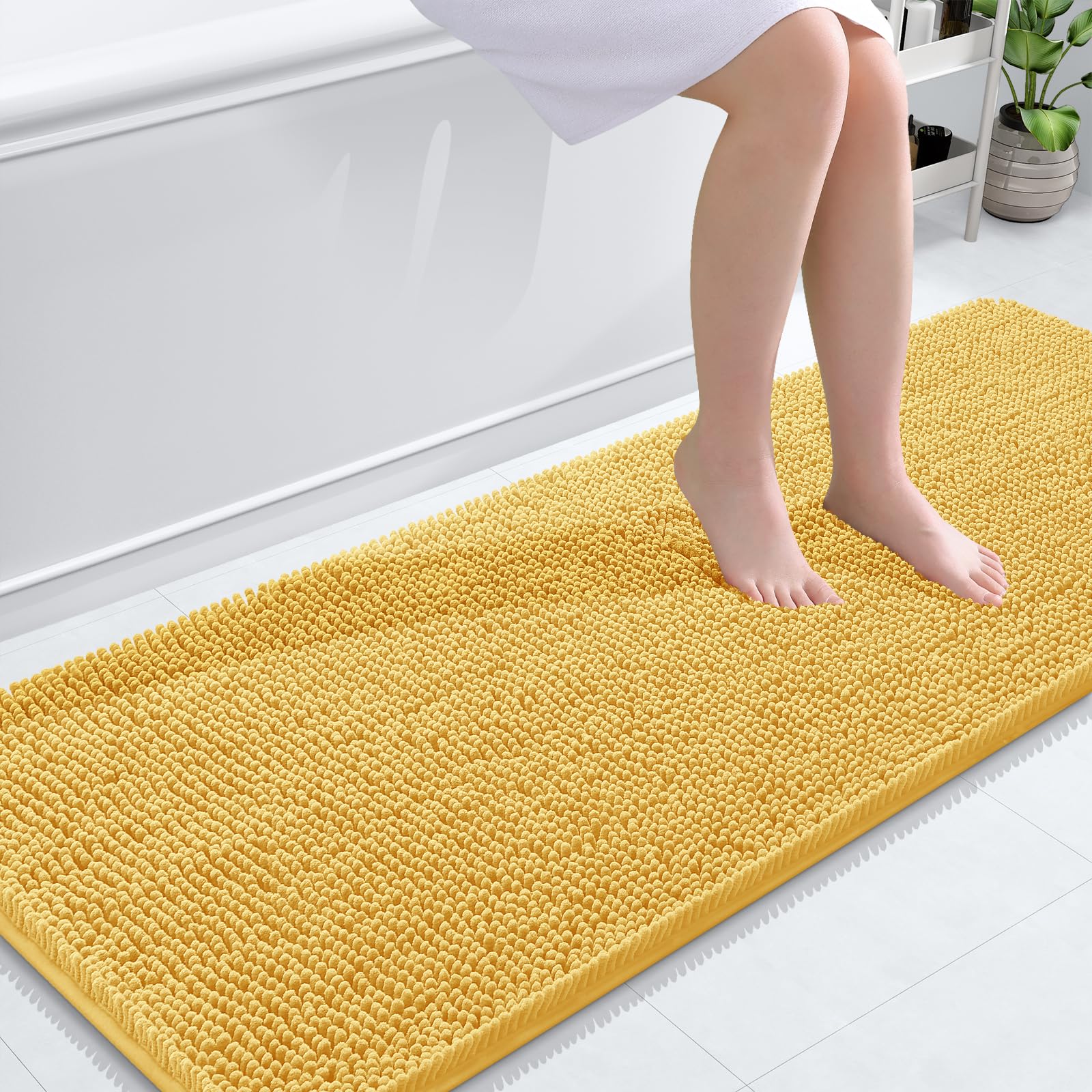 Bathroom Rugs, Extra Soft Absorbent Chenille Bath Rugs, Home Decor Accessories.