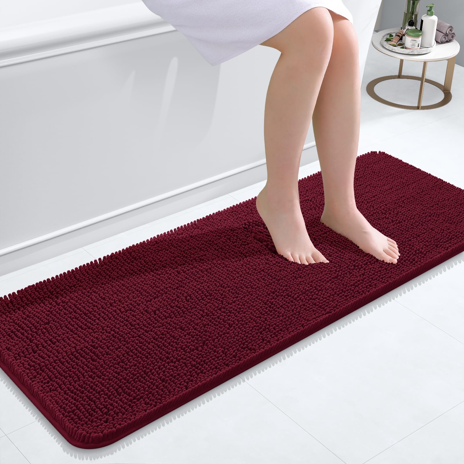 Bathroom Rugs, Extra Soft Absorbent Chenille Bath Rugs, Home Decor Accessories.