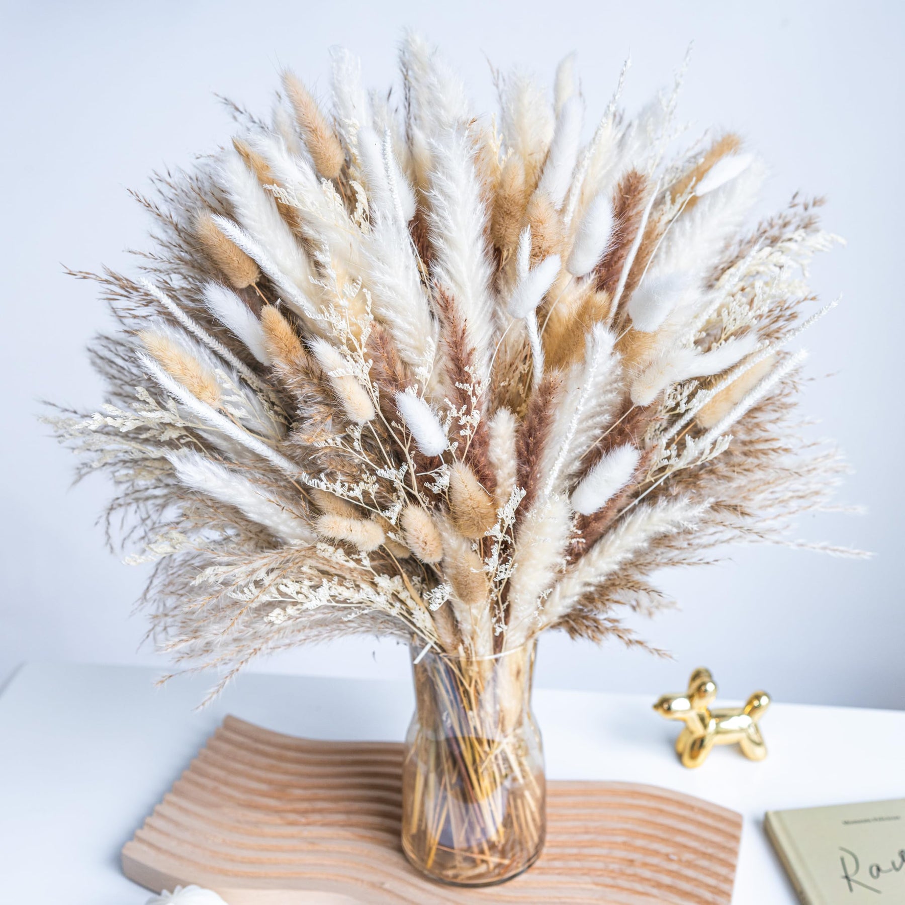 Natural Dried Pampas Grass Boho Home Decor Bouquet Phragmites Dried Flowers. 💥Flash Sale 💥