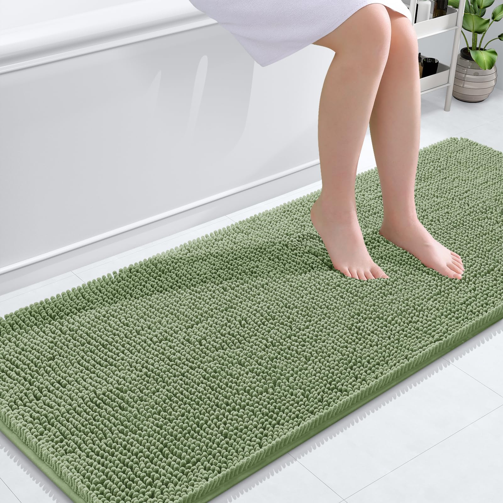 Bathroom Rugs, Extra Soft Absorbent Chenille Bath Rugs, Home Decor Accessories.