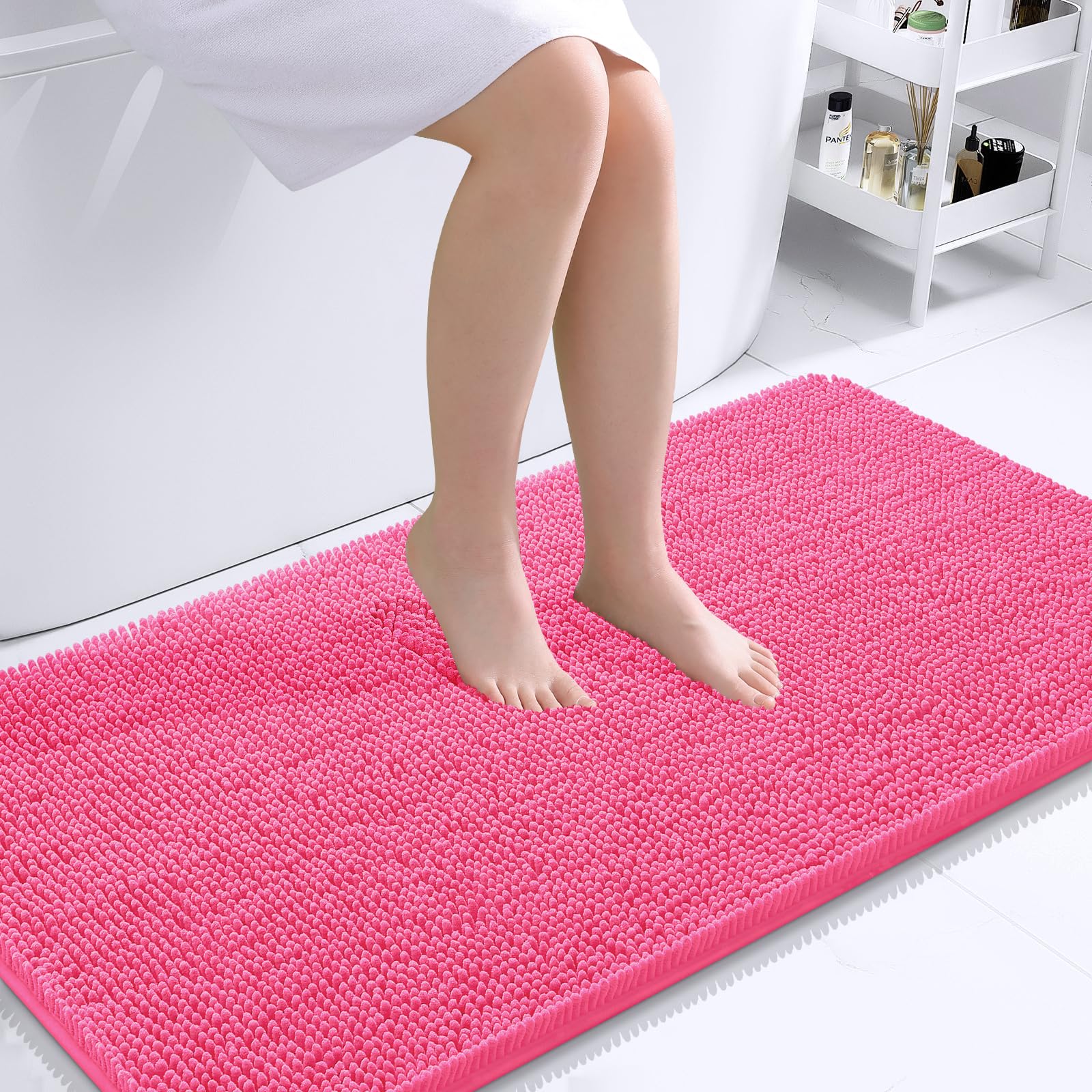 Bathroom Rugs, Extra Soft Absorbent Chenille Bath Rugs, Home Decor Accessories.