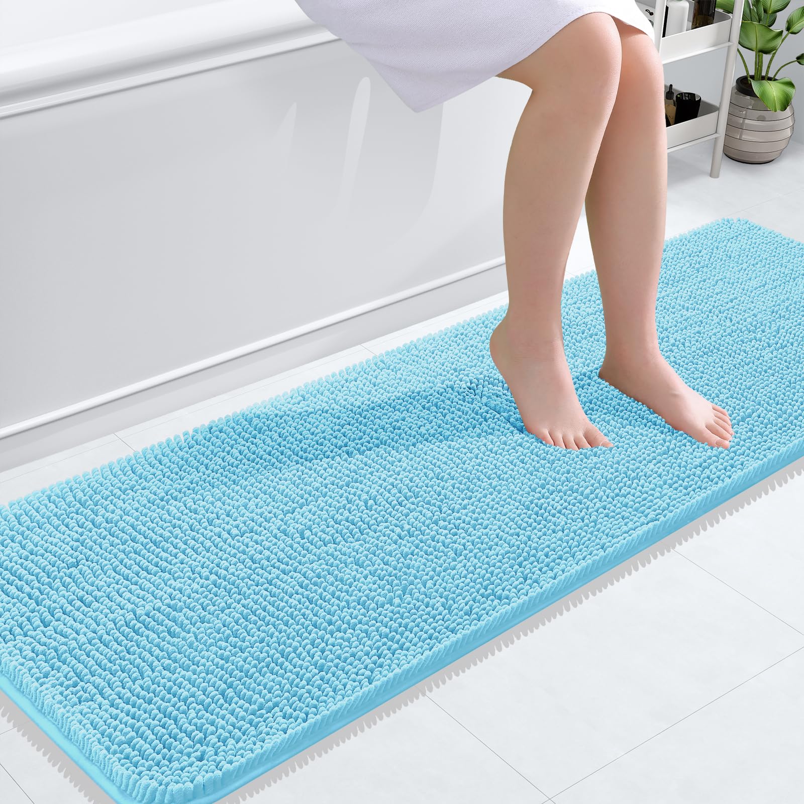 Bathroom Rugs, Extra Soft Absorbent Chenille Bath Rugs, Home Decor Accessories.