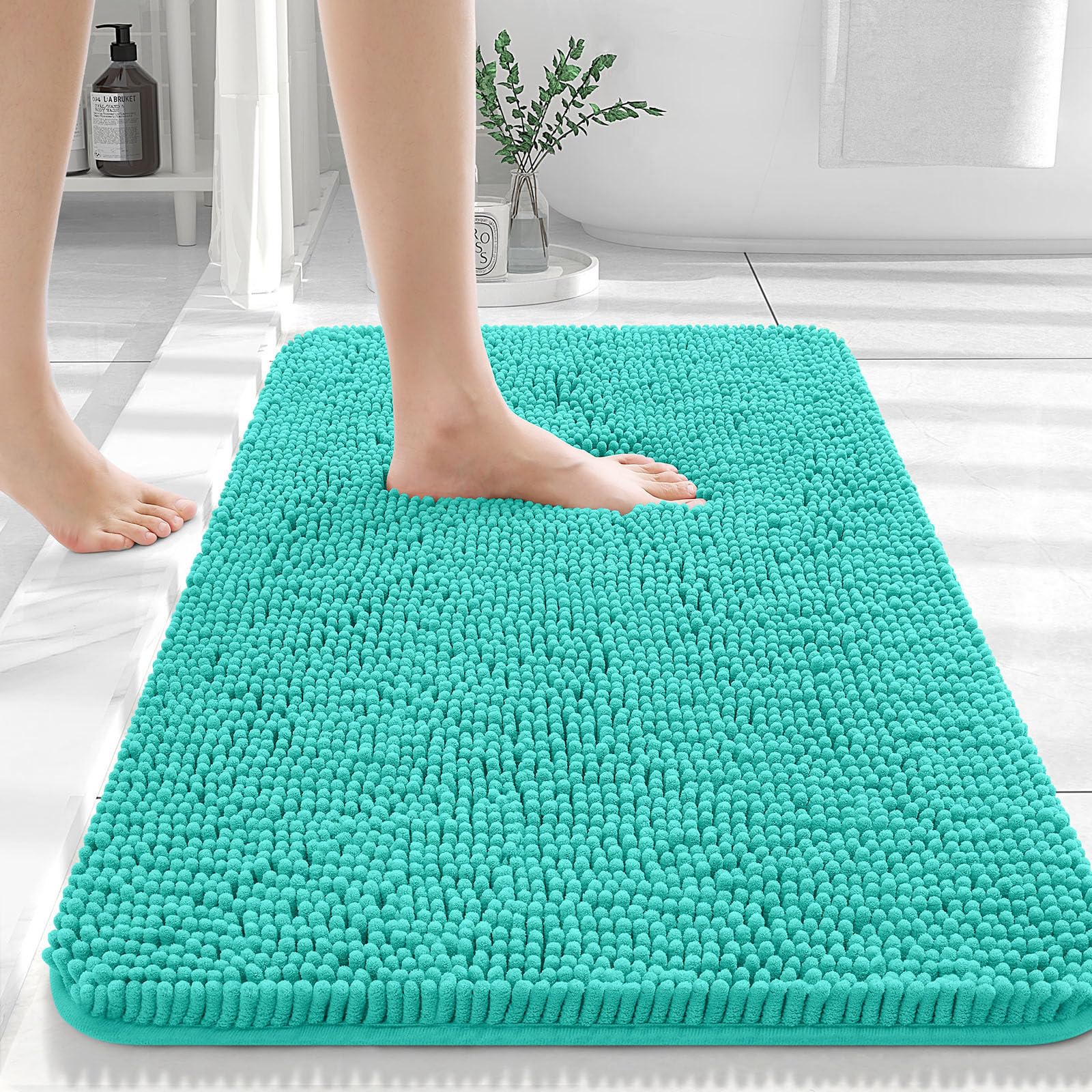 Bathroom Rugs, Extra Soft Absorbent Chenille Bath Rugs, Home Decor Accessories.