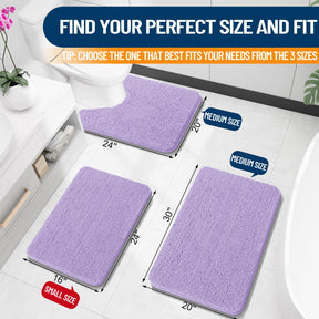 Bathroom Rugs, Extra Soft Absorbent Chenille Bath Rugs, Home Decor Accessories.