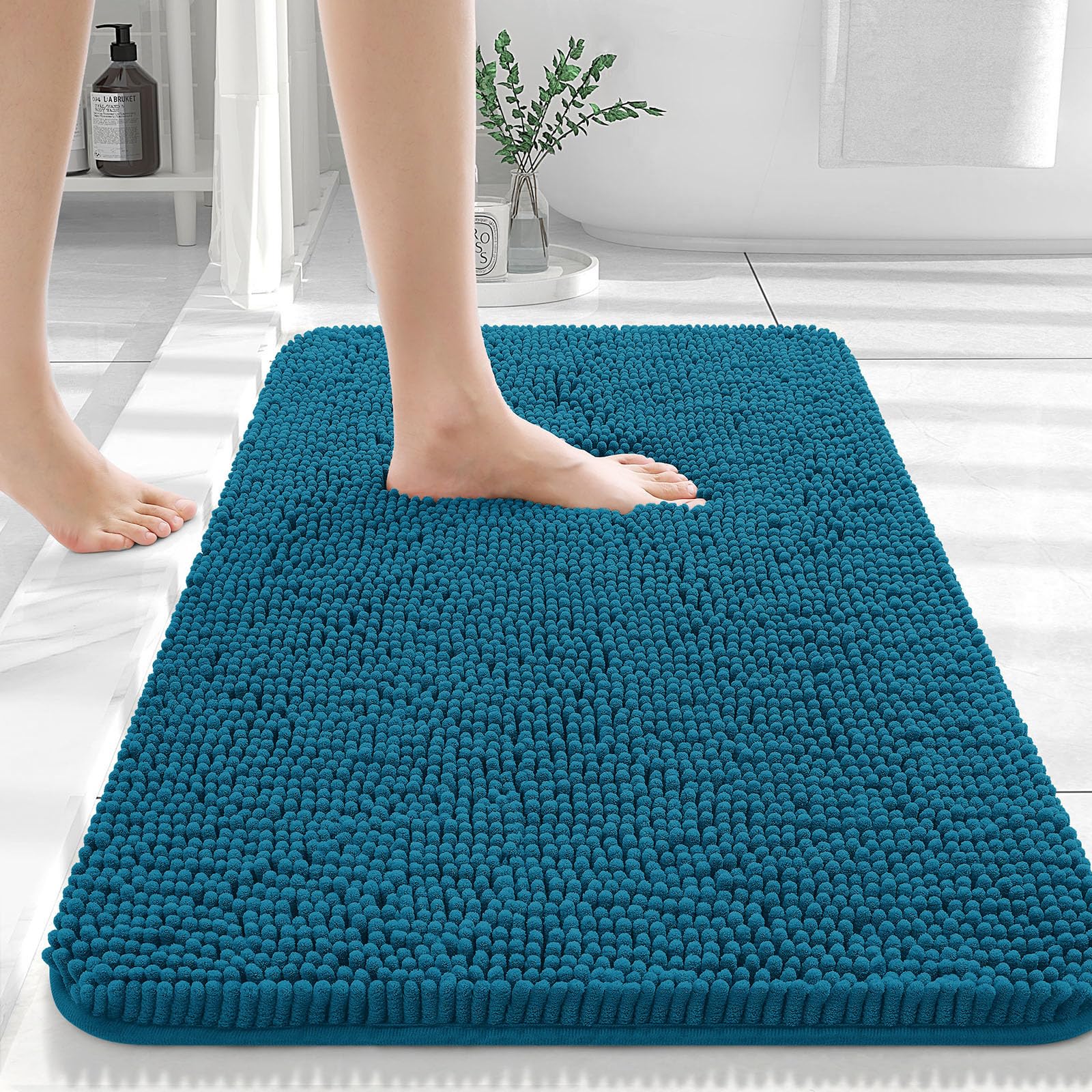 Bathroom Rugs, Extra Soft Absorbent Chenille Bath Rugs, Home Decor Accessories.